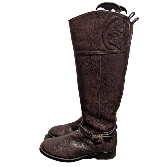 Tory Burch marlene riding boot in brown size 6 - Picture 1 of 12